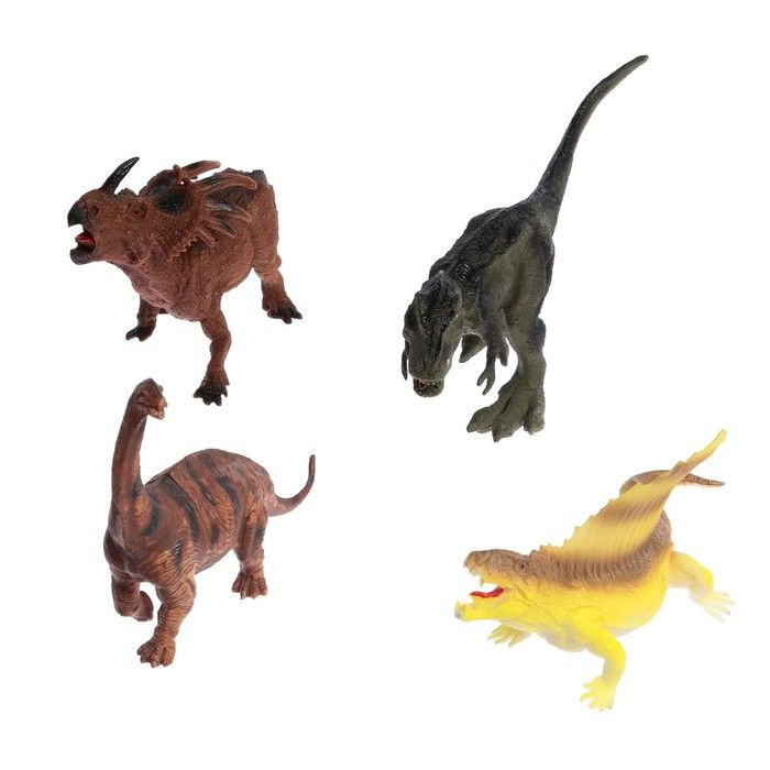 Набор динозавров Юрский период, 4 фигурки #1