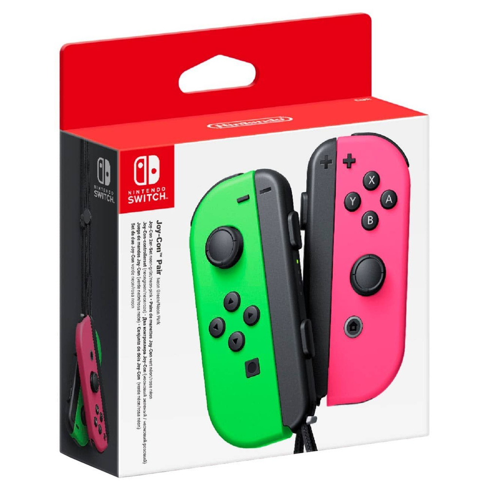 Геймпад Joy-Con Nintendo Switch (Неоновый зеленый/Неоновый розовый)  #1