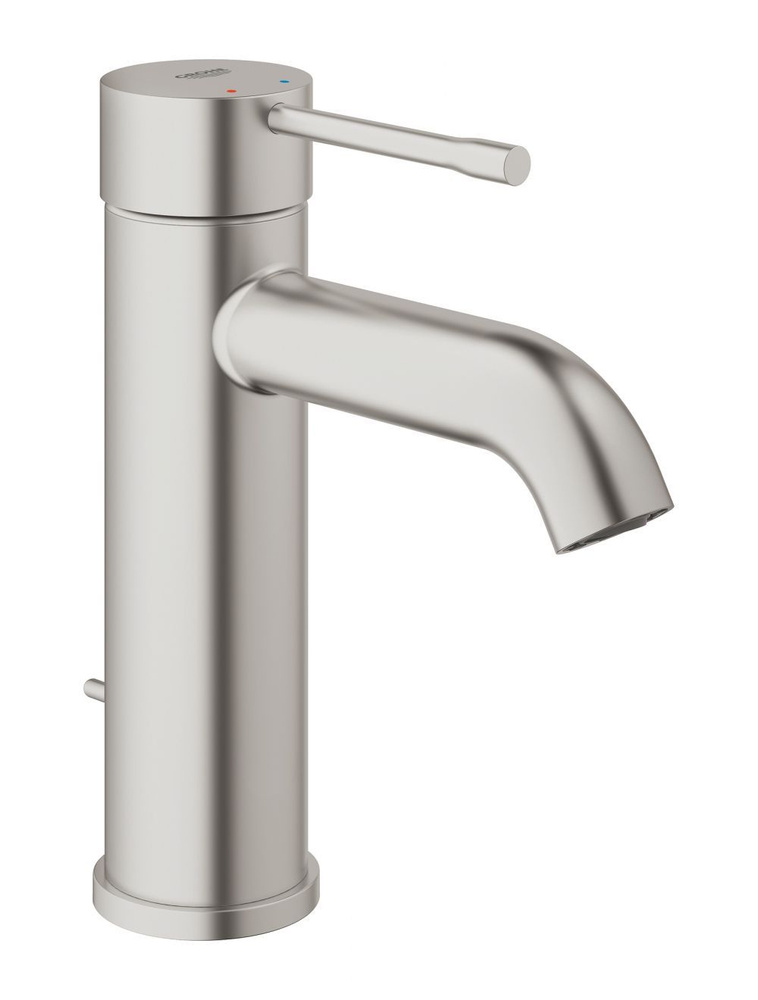 Смеситель для раковины GROHE Essence New S-Size II с донным клапаном, суперсталь (23589DC1)  #1