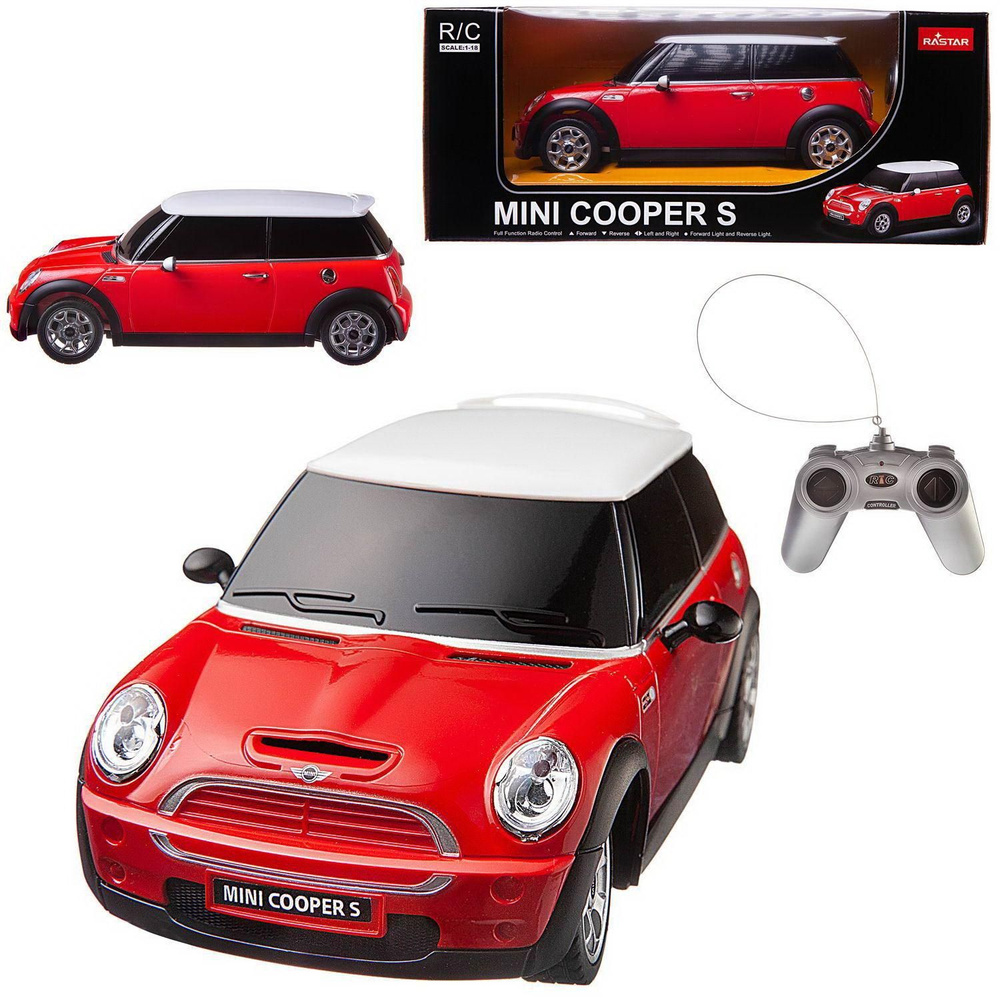 Машина р/у 1:18 Minicooper S, цвет красный 27MHZ #1