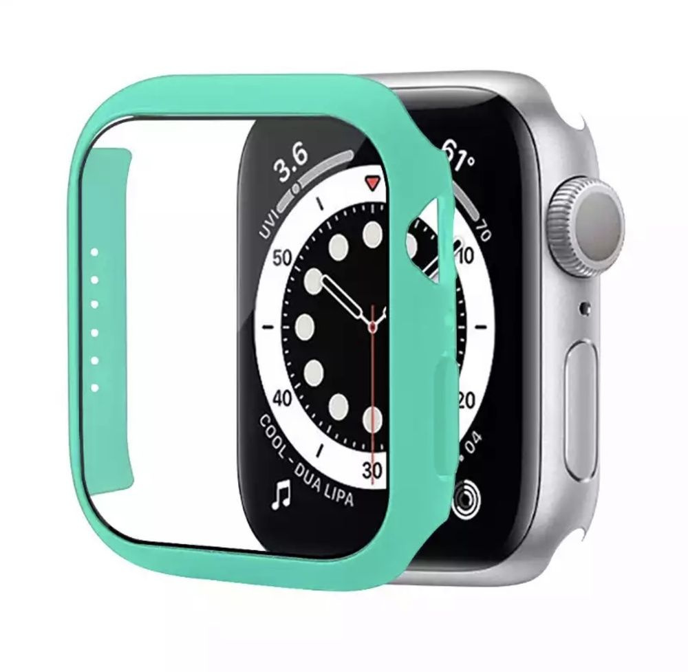 Защитный пластиковый чехол (кейс) Apple Watch Series 4 SE 6 5 (Эпл Вотч) 44 мм для экрана/дисплея и корпуса #1