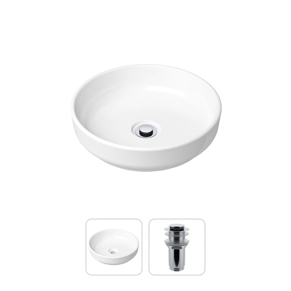 Накладная раковина для ванной Lavinia Boho Bathroom Sink Slim 21520818 в комплекте 2 в 1: умывальник #1