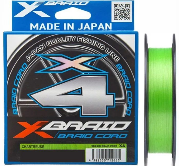 Шнур YGK X-Braid Braid Cord X4 150m #1.2/0.185mm 20lb/9.1kg #1