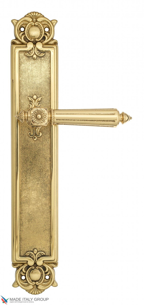 Дверная ручка на планке Venezia CASTELLO PL97 полированная латунь  #1