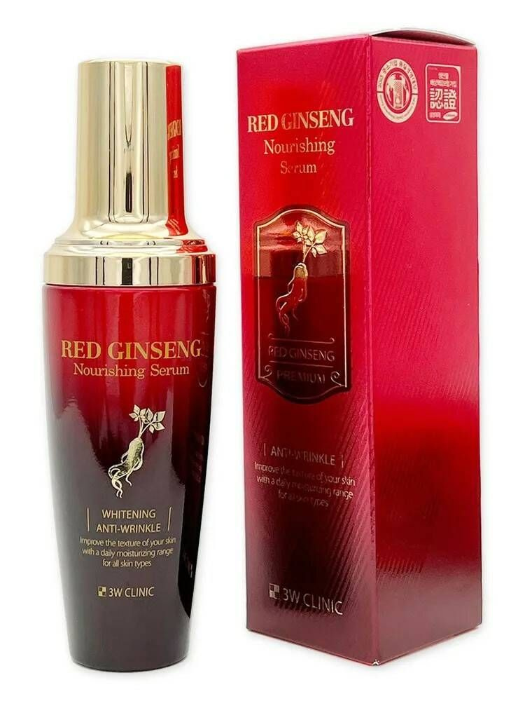 3W Clinic Сыворотка для лица питательная с экстрактом красного женьшеня Red Ginseng Nourishing Serum, #1