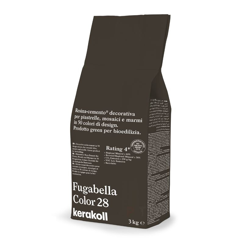 Затирка для плитки полимерцементная Kerakoll Fugabella Color (3кг) 28  #1