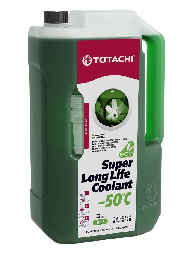 Антифриз зеленый TOTACHI SUPER LONG LIFE COOLANT GREEN -50C, 5 литров #1