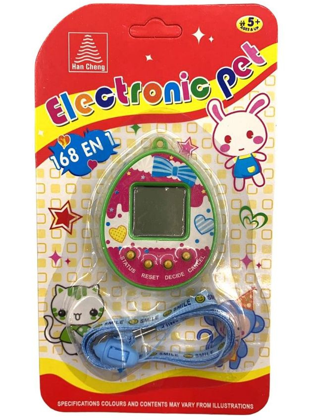 Тамагочи Tamagochi Electronic Pets питомцев 168 в 1 ver.4, зеленый. #1