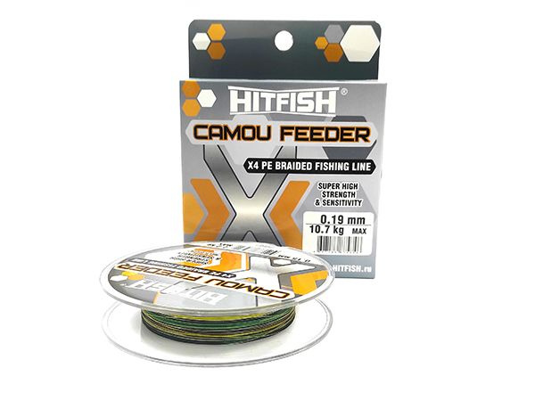 Плетеный шнур HITFISH X4 CAMOU FEEDER d.0.13мм 6.1 kg 150m Camou color #1