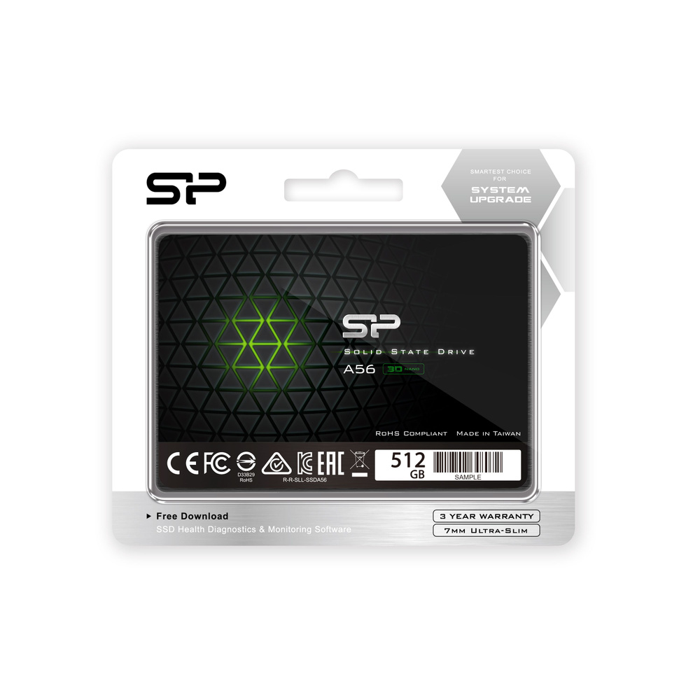 Silicon Power 512 ГБ Внутренний SSD-диск Ace A56 2.5" SATA3 6.0 Гбит/с (SP512GBSS3A56A25)  #1