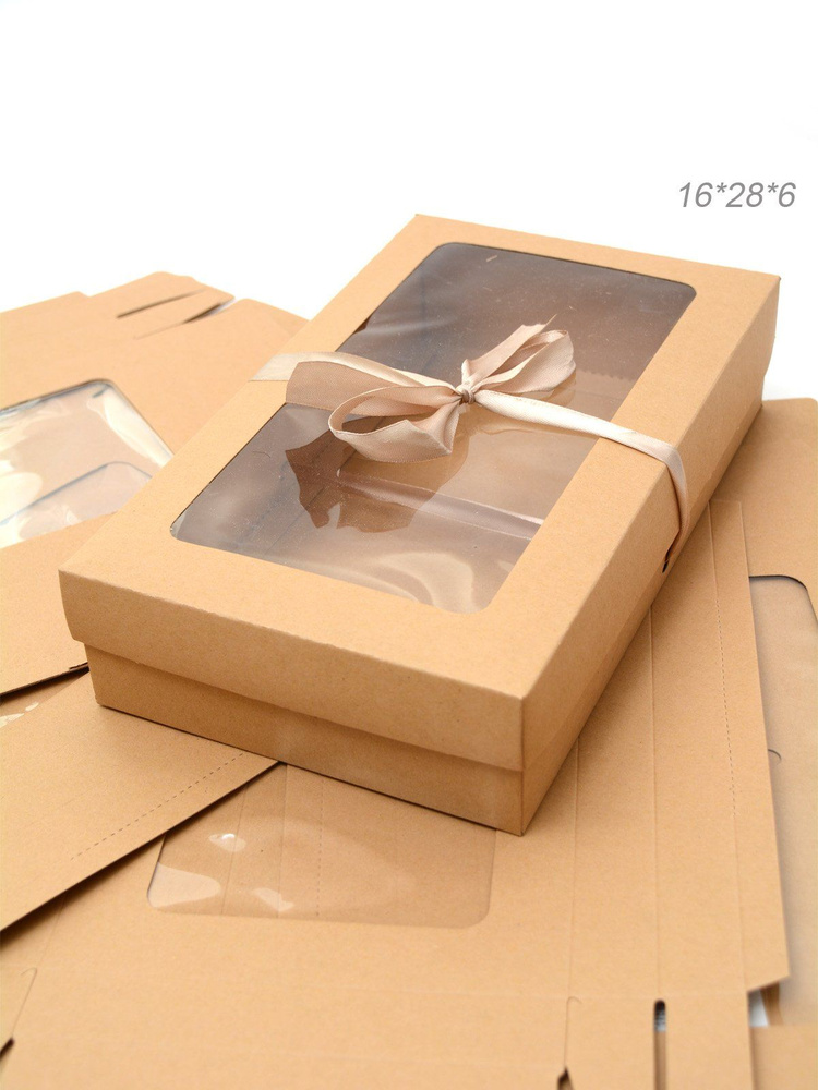 Коробка подарочная складная 16х28х6 см #1