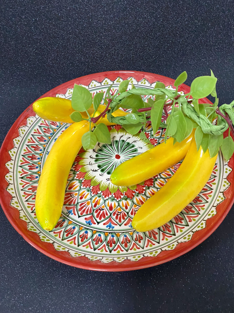 SunGrass / Искусственные фрукты для декора - банан искусственный, 4 шт на ветке / Муляж фруктов и овощей #1