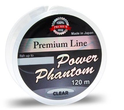 Леска монофильная для рыбалки Power Phantom Premium Line CLEAR 120m 0,37mm, 1 штука  #1