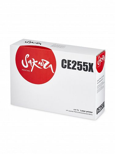 Картридж Sakura SACE255X (HP 55X - CE255X) 12500 стр, черный #1