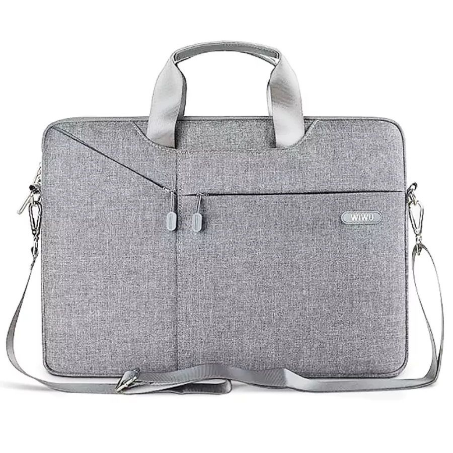 Сумка для ноутбука мужская, женская WiWU City Commuter Bag для MacBook / UltraBook 15.6 дюймов - Светло-серый #1