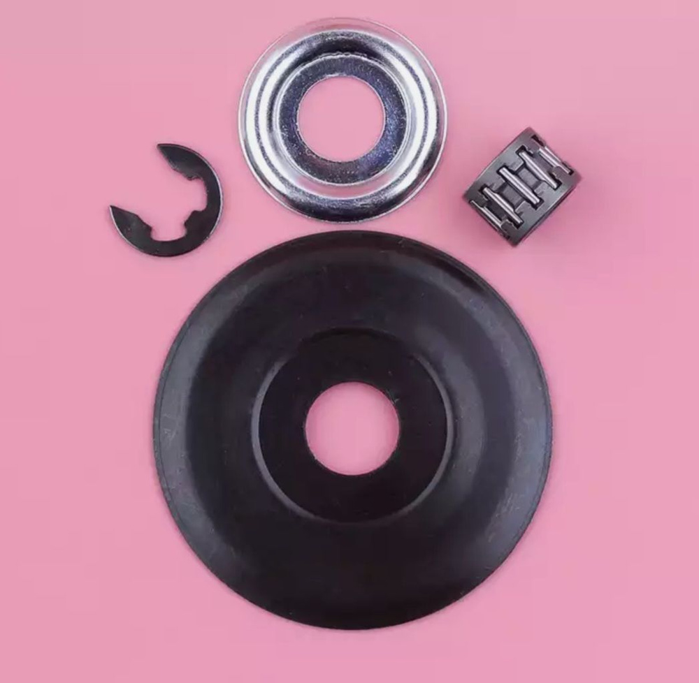 КОМПЛЕКТ: Шайба под сцепление диск защитный муфты сцепления, шайба+стопор стопорное кольцо, подшипник #1