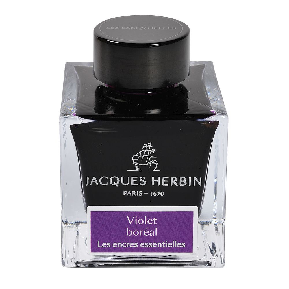 Чернила в банке Herbin Prestige, 50 мл, Violet boreal Северный фиолетовый  #1