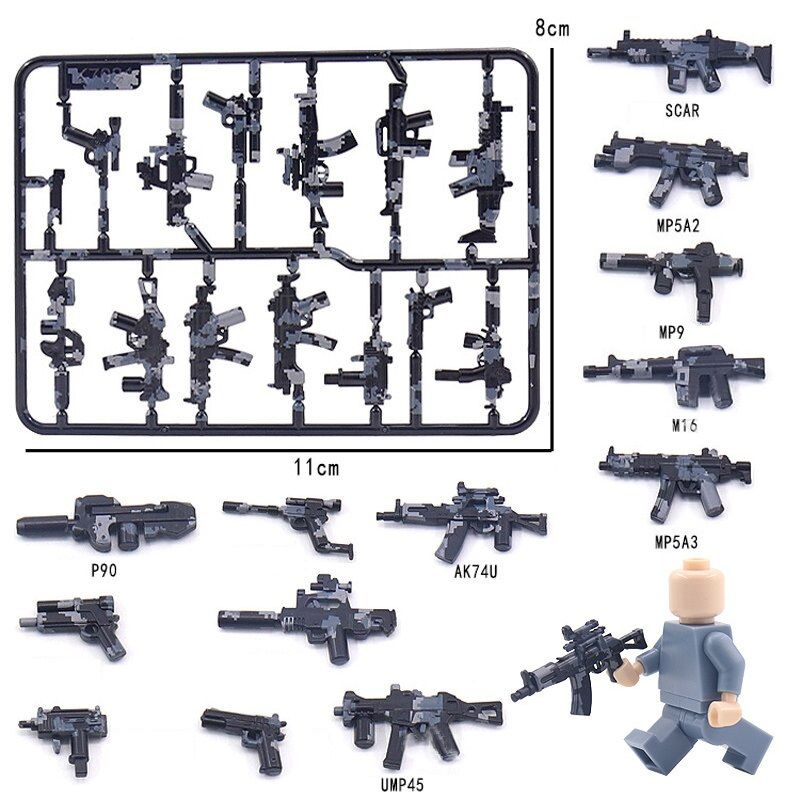 Аксессуары для минифигурок Оружие Современное 13 шт/ Конструктор совместим с лего  #1