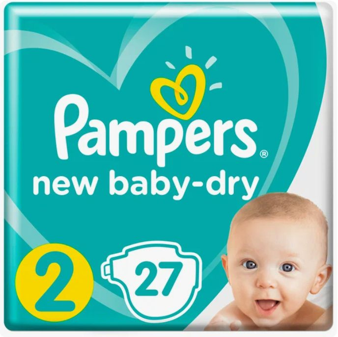 Pampers Подгузники, New Baby-Dry Mini, 4-8 кг, 27 шт #1