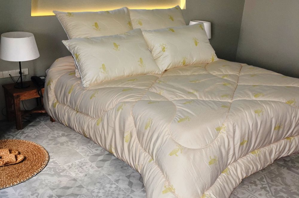 Эн-Текс Одеяло 2-x спальный 175x210 см, с наполнителем Кукурузное волокно, комплект из 1 шт  #1