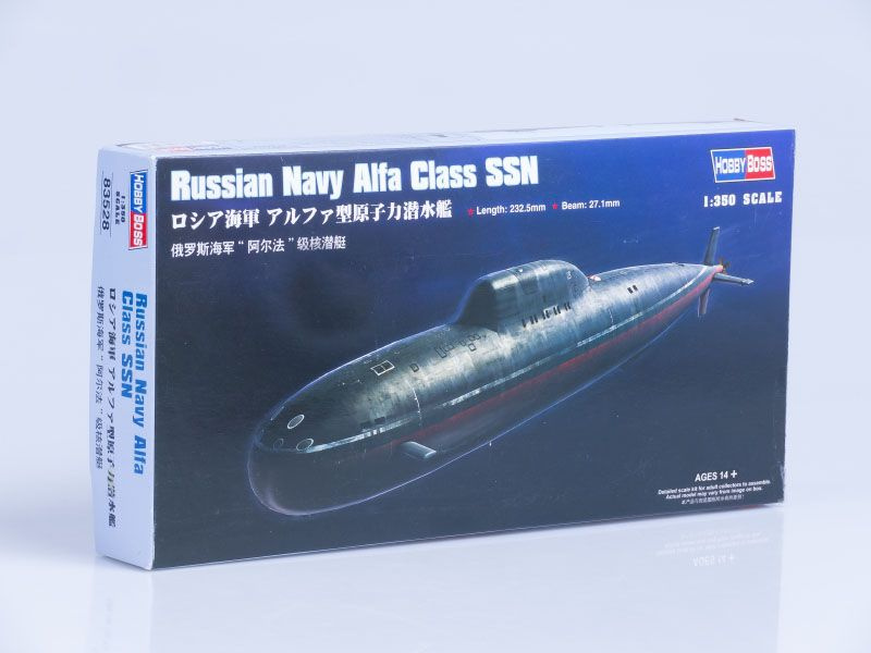 Сборная модель судна Hobby Boss Подводная лодка Russian Navy Alfa Class SSN, масштаб 1/350  #1