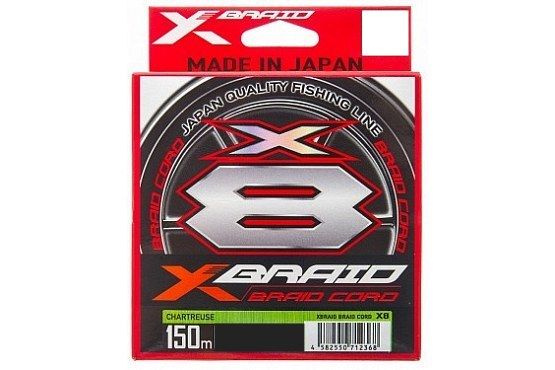 Шнур YGK X-Braid Braid Cord X8 150m #1.2-25lb #1