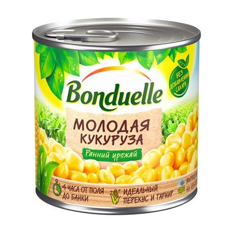 Кукуруза Bonduelle молодая, 425мл 4 шт. #1