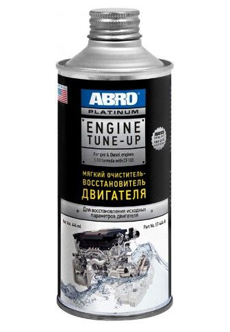 Промывка двигателя ABRO Platinum мягкий очиститель двигателя 444 мл ET-444-R  #1