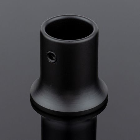 Соединитель труба-стена ф19, черный матовый, латунь. #1