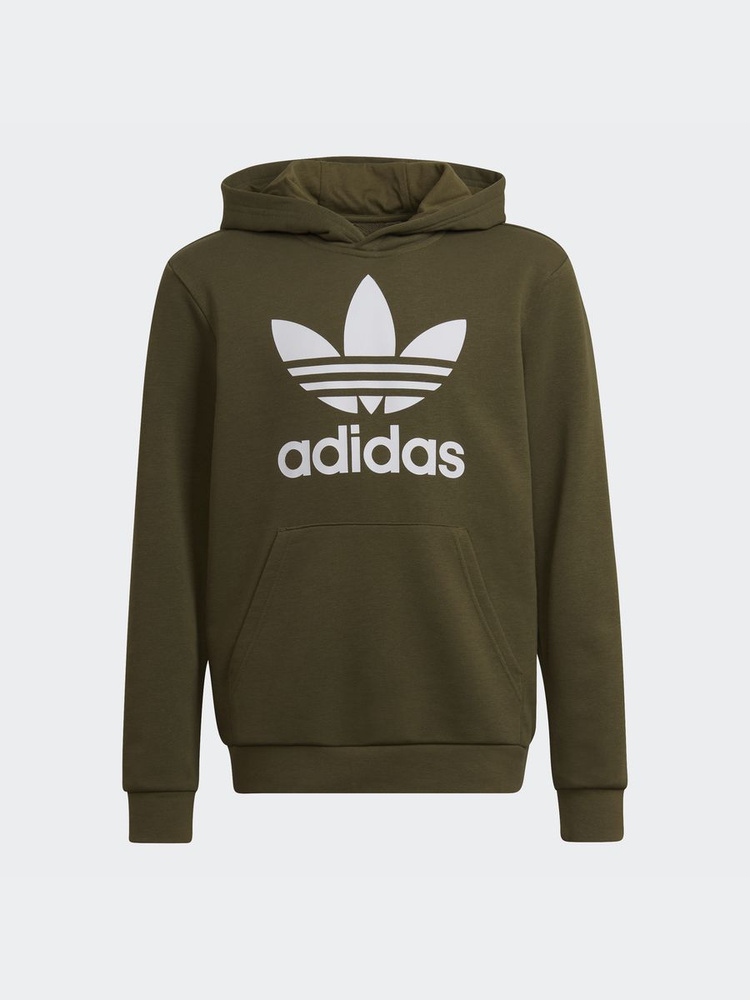 Adidas trefoil sale sleeve hoodie