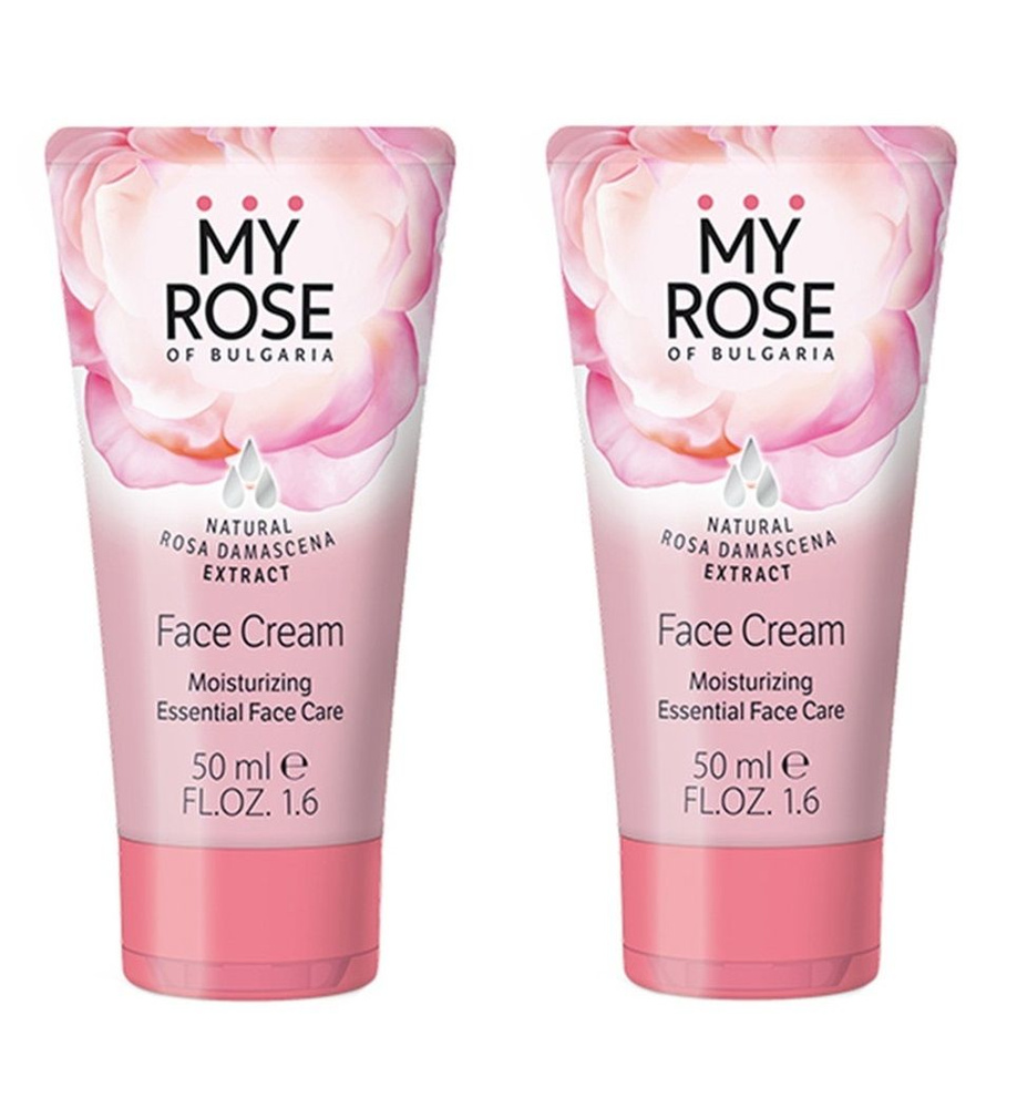 Rose of Bulgaria Крем для лица Дневной увлажняющий Face Cream, 50мл х 2 штуки  #1