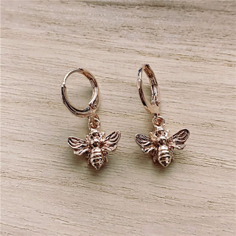 Серьги ILIANA jewelery "The BEE", Бижутерия женская под золото #1