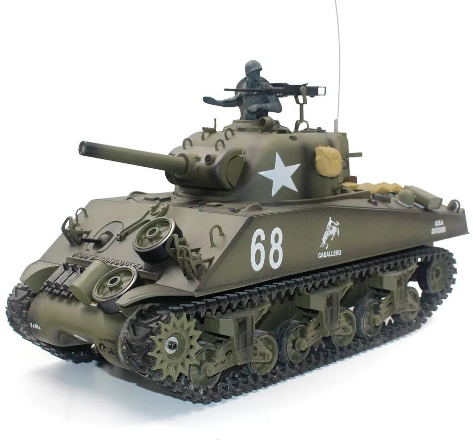 Радиоуправляемый танк Heng Long M4A3 Sherman V7.0 масштаб 1:16 RTR 2.4GHz - 3898-1 V7.0  #1