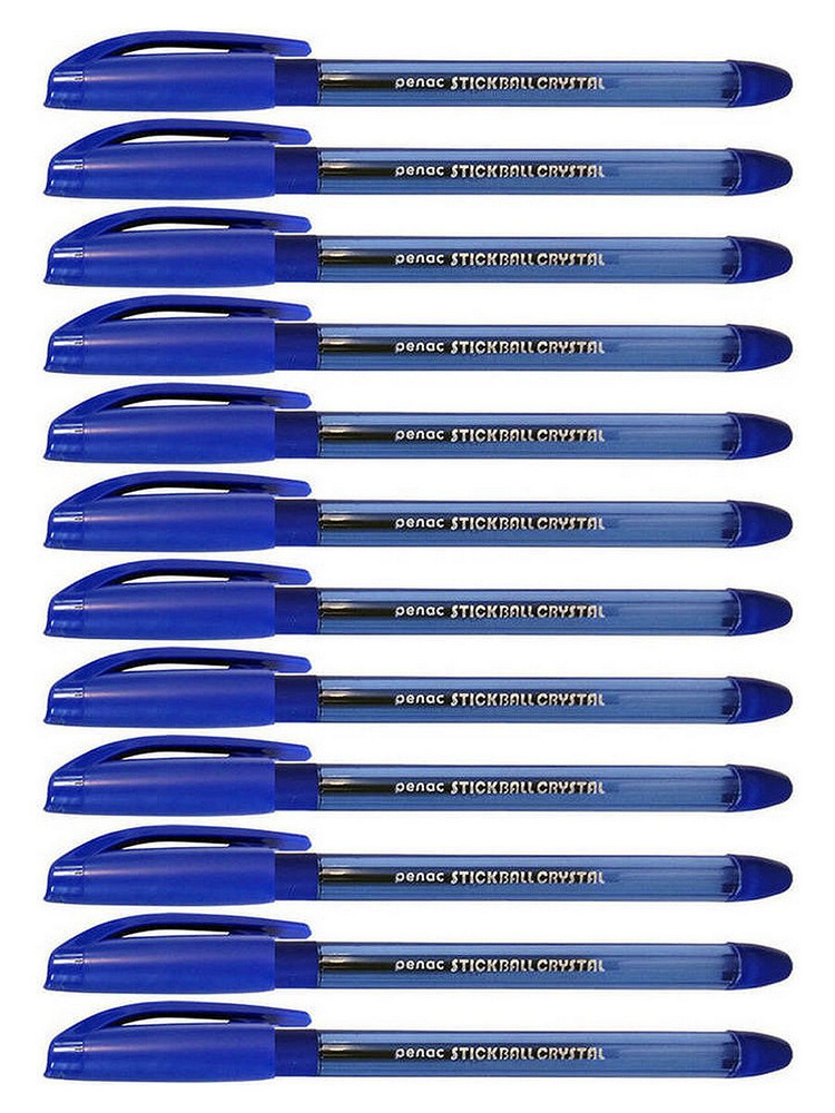 Penac Ручка Шариковая, толщина линии: 0.4 мм, цвет: Синий, 12 шт.  #1