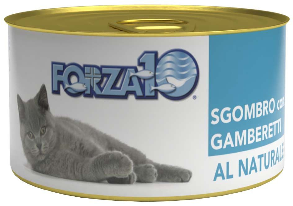 Корм Forza10 Maintenance Natural Mackrele & Shrimps для кошек, со скумбрией и креветками, 75 г x 12 шт #1