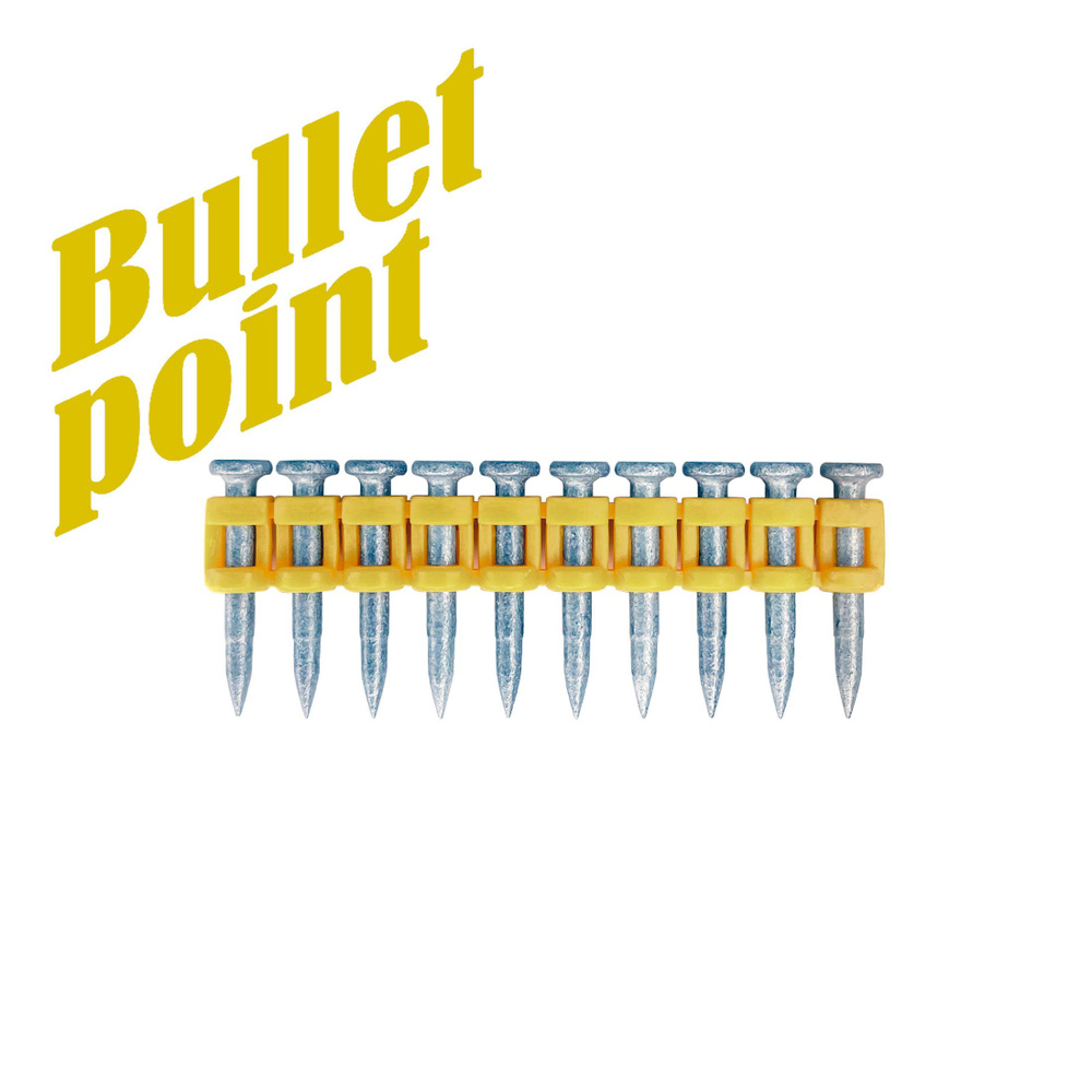 Усиленные гвозди по бетону и металлу Toua CN MG Bullet Point, 25 мм #1