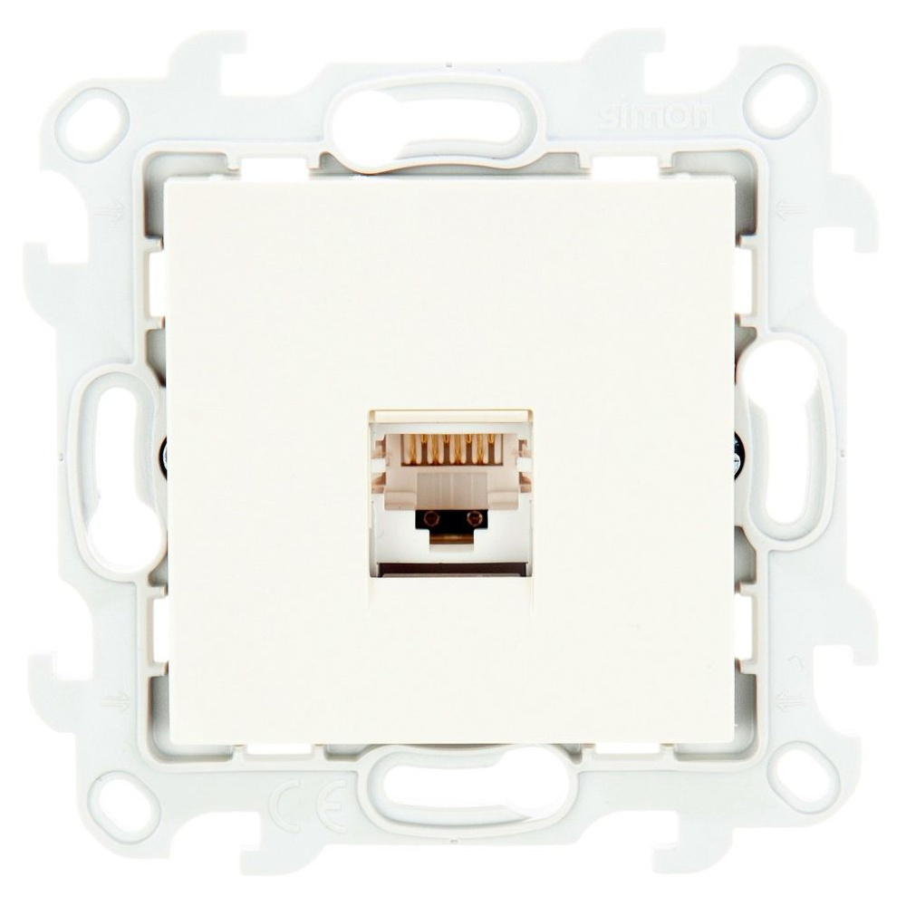 Розетка RJ45 кат 5e UTP, слоновая кость () SIMON 2410598-031 (1 шт.) #1