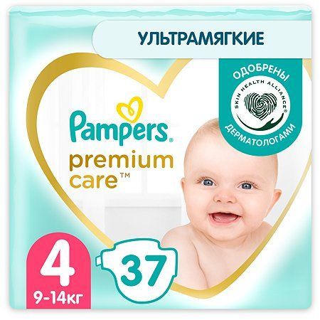 Подгузники Pampers Premium Care 4 9-14кг 37шт #1