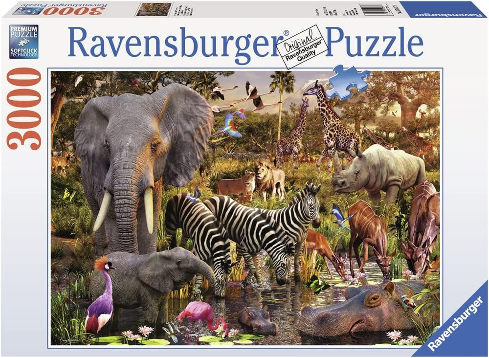 Ravensburger Пазл 3000 деталей Животный мир Африки #1