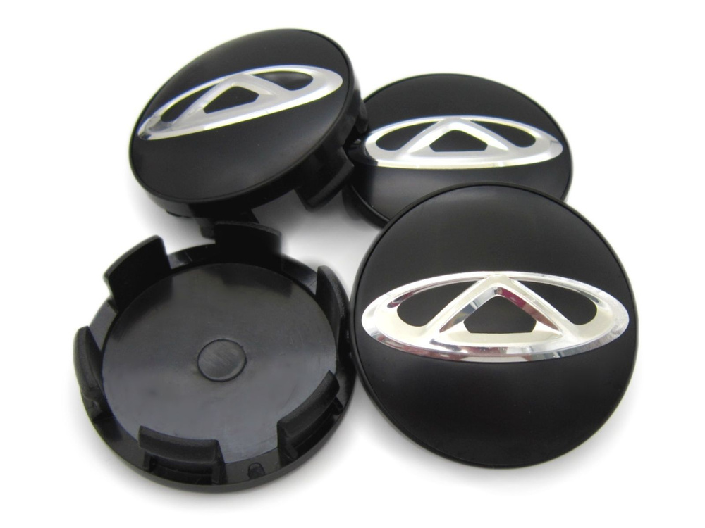 Колпачки, заглушки на литые диски СКАД Чери 56/51/12 мм, комплект 4 шт.  #1
