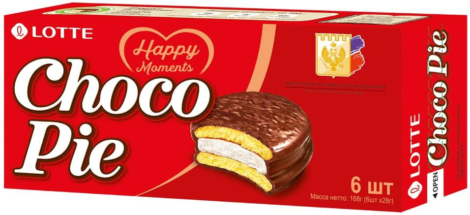 Печенье Lotte Choco Pie в глазури 6шт*28г х 2шт #1