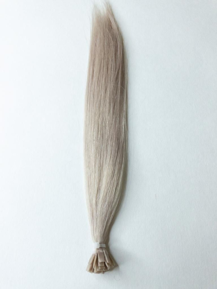 Волосы на капсуле 30-35 см #блонд с розовым оттенком #1