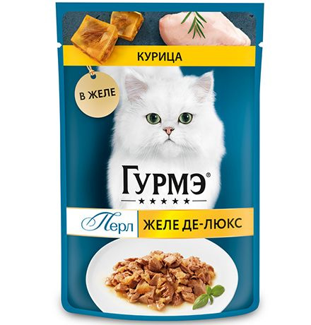 Gourmet Perle / Паучи Гурмэ Перл для кошек Курица 75г х 26шт #1