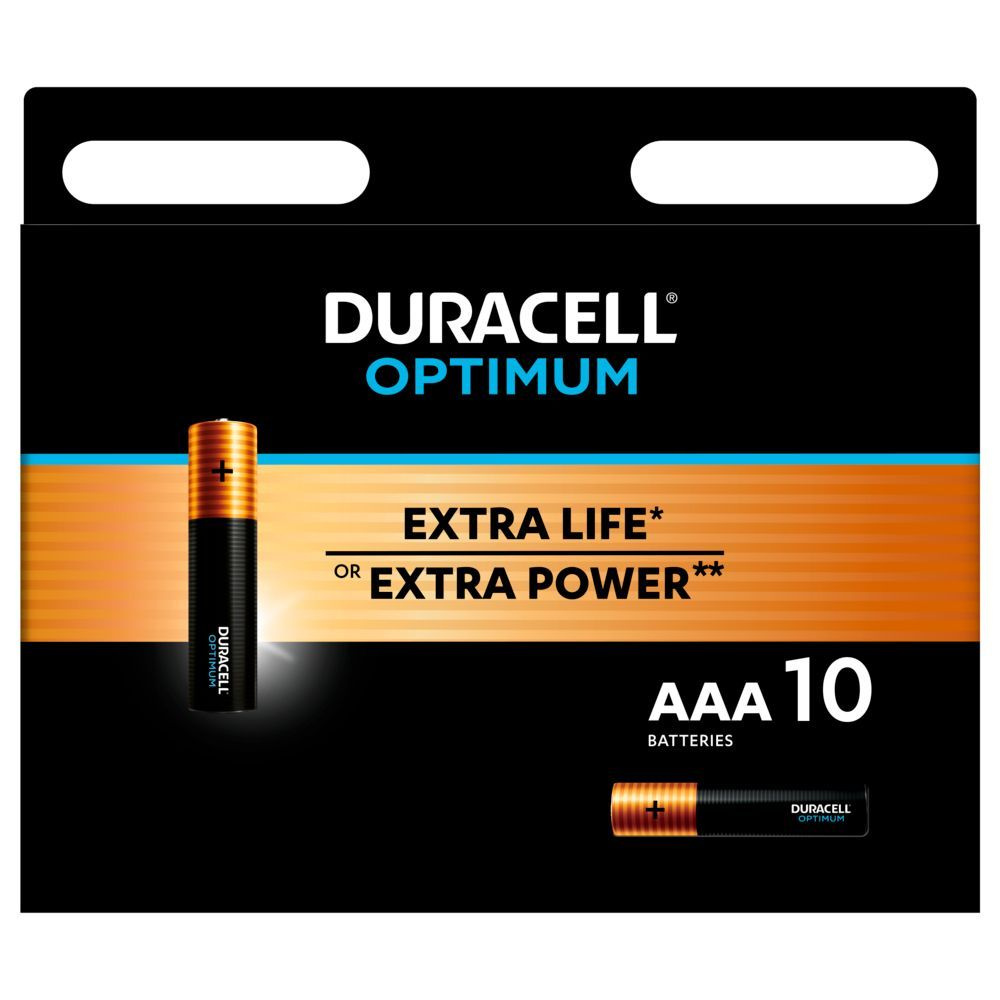 DURACELL Батарейки мизинчиковые ААА LR03, BL10 OPTIMUM - 10 шт. #1