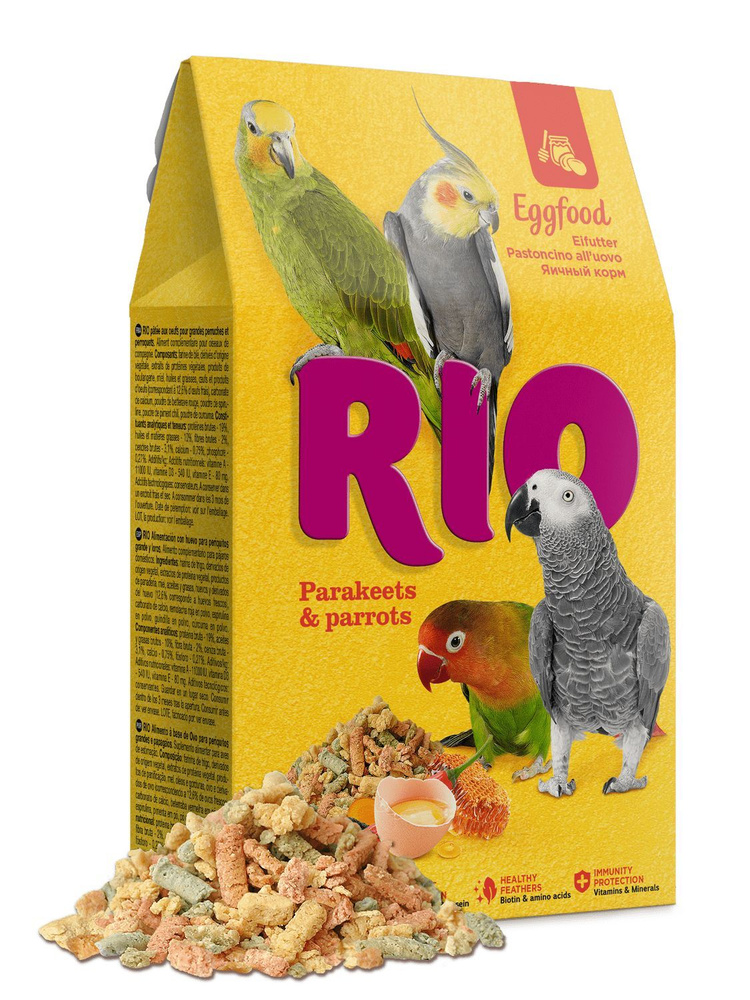 Корм сухой яичный для средних и крупных попугаев RIO (РИО) 250 г.  #1