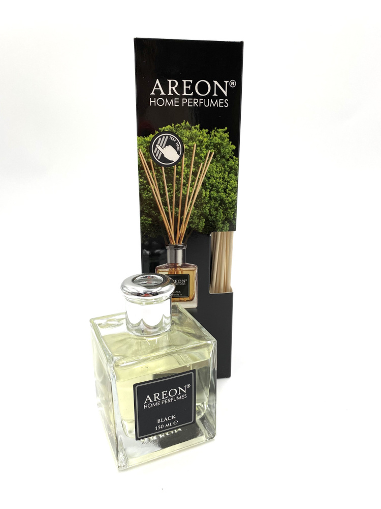 Освежитель воздуха (Ароматизатор) диффузор (Black - 150 мл) "AREON" Home Perfume Sticks (гель, палочки) #1