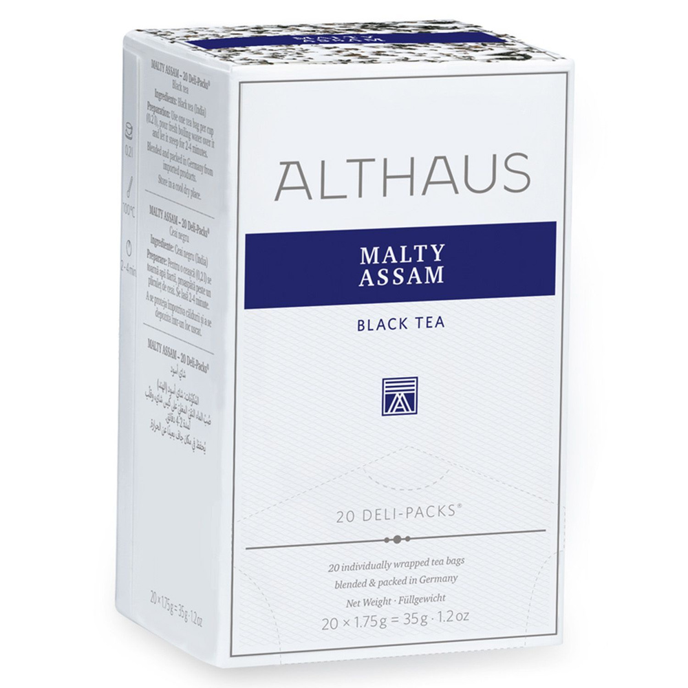 Чёрный чай Althaus Malty Assam, в пакетиках 20х1,75г (ДП) #1