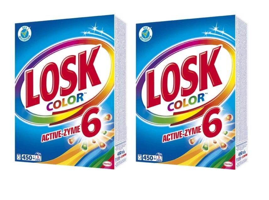 Стиральный порошок автомат Losk (Лоск) Color, 450 г х 2шт #1