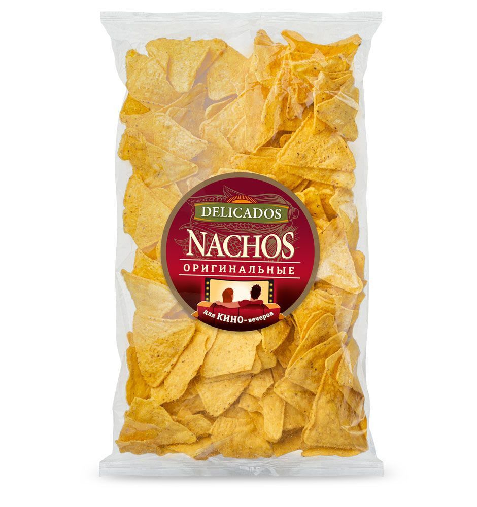 Чипсы кукурузные Nachos оригинальные Delicados, 500г #1