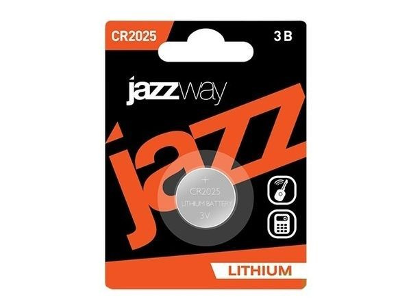 Jazzway Батарейка CR2025, Литиевый тип, 3 В, 1 шт #1